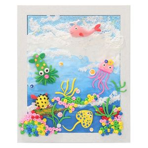 Wholesale Children Educational Super Light Clay Toy Kids Wooden Photo Frame <b>Drawing</b> Toys - Product Image 5