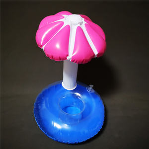 Porte-<span class=keywords><strong>bouteille</strong></span> de vin flottant gonflable personnalisé en gros, PVC transparent, seau à boisson pour <span class=keywords><strong>piscine</strong></span>, parapluie pour fête d'été, plage - Product Image 4