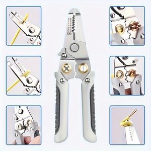 Dénudeur de fils multifonctionnel tout-en-un : décape, serre, coupe, décape les isolations, sert, enroule et possède des lames tranchantes. - Product Image 4