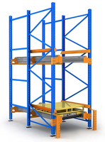 Système de rayonnage de stockage d'entrepôt semi-automatique réglable, système de rayonnage à navette à palettes, système de stockage à navette radio, étagères empilables