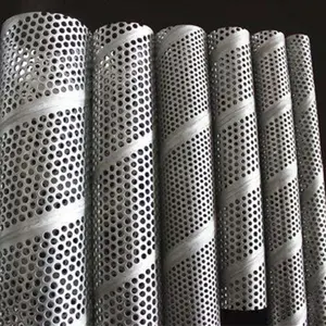 20 Mm Diameter Ss 304 Titanium Perforated Wire Mesh Metal Cylinder Filter Tube