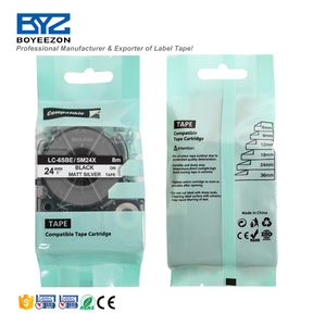 SM24X/LC-6SBE Băng Dán Nhãn Tương Thích Màu Đen Trên Bạc Mờ Cho LW-600P <span class=keywords><strong>EPSON</strong></span>/700/Z700/Z900/1000P - Product Image 3