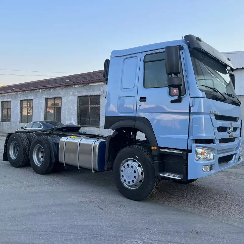 China Sinotruk howo 6x4 second hand trailer head 10 wheel used tractor truck