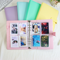 Papeterie INS Style A5 Classeur 6 Anneaux Rechargeable Notebook Classeur Planificateur Couverture pour A5 Recharge Papier, PU Cuir Feuilles Mobiles