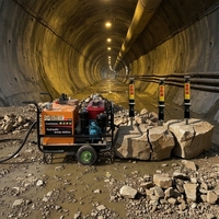 Outils de démolition rapide pour la rupture de roches, fendeur de roches hydraulique portatif avec pompe à moteur pour applications minières, puissance 8HP, Chine
