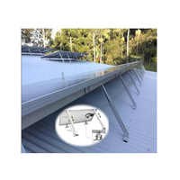 Kit Pemasangan Panel Surya Rackmodo Photovoltaic Racking, Sistem Pemasangan Atap Logam Aluminium Stainless Steel yang Dapat Disesuaikan Kemiringannya