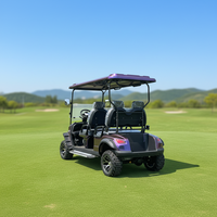Voiturette de golf électrique 4 places pour adultes, homologuée pour la route, avec pare-brise pliable, prix compétitif et personnalisable pour les terrains de golf