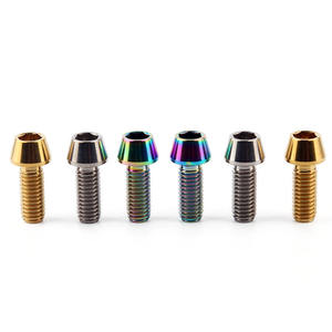 <span class=keywords><strong>Din912</strong></span> tomada hexagonal m5 afunilada, cabeça afunilada gr5 tc4 Ti-6al-4v parafusos de titânio para bicicleta - Product Image 1