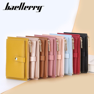 กระเป๋าสตางค์ผู้หญิง Baellerry หนัง PU แบบบาง กระเป๋าใส่เหรียญแบบซิป แฟชั่นสีพื้น ใช้ได้ทุกวัน - Product Image 4