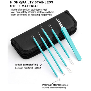 Nueva aguja para quitar el acné, herramientas <span class=keywords><strong>de</strong></span> acero inoxidable, extractor <span class=keywords><strong>de</strong></span> espinillas, espinillas, <span class=keywords><strong>comedones</strong></span>, removedor <span class=keywords><strong>de</strong></span> espinillas para el cuidado <span class=keywords><strong>de</strong></span> la piel facial - Product Image 2