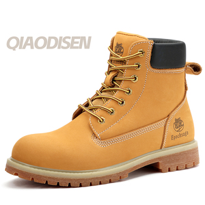 Bottes de Sécurité de Travail Oxford Hautes Qualité Confortables Imperméables Anti-Choc Résistantes à l'Usure pour Hommes - Product Image 1