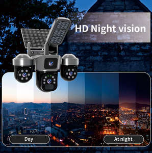 Kamera CCTV <span class=keywords><strong>IP</strong></span> Jaringan Solar Baterai 9MP V380pro <span class=keywords><strong>Wifi</strong></span> 4G Kartu SIM Luar Ruangan Smart PTZ Audio Dua Arah Pengawasan Rumah dan Pertanian - Product Image 4