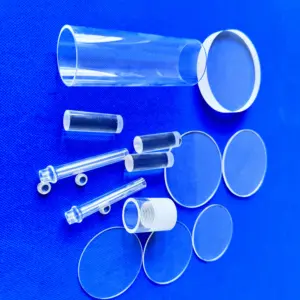 实验室用优质耐高温玻璃紫外线管定制直径玻璃圆盘