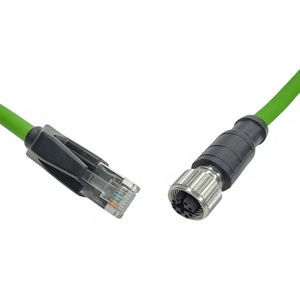 Câble Ethernet Gigabit <span class=keywords><strong>Catégorie</strong></span> <span class=keywords><strong>6</strong></span> étanche avec connecteurs femelles de type X, idéal pour les trains, durable - Vente Flash - Product Image 5