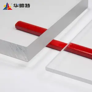 HUASHUAITE 5mm thick hard plastic flame retardant 5mm thick cast pmma acrylic sheet