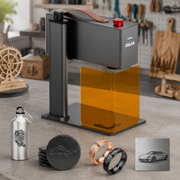 Machine de gravure laser rotative S6 5W pour personnalisation de logo sur tasses et bouteilles en acier inoxydable