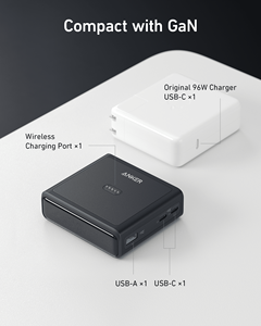 Base de charge <span class=keywords><strong>Anker</strong></span> 100W pour la batterie externe <span class=keywords><strong>Anker</strong></span> Prime, chargeur de bureau rapide à connecteur magnétique Pogo Pin, station d'accueil GaN à 3 ports - Product Image 5