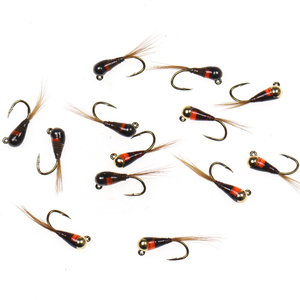 Vente en gros de leurres de pêche à la <span class=keywords><strong>mouche</strong></span> <span class=keywords><strong>Euro</strong></span> Nymph à tête de perle en tungstène, queue de faisan, coulée rapide, barbelé, mouillé, pour la pêche à la truite - Product Image 6