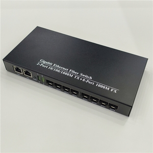 High Quality 1000Mbps 2RJ45 8SFP Gigabit <b>Ethernet</b> Fiber <b>Switch</b> Fiber <b>Ethernet</b> Media Converter - Product Image 3