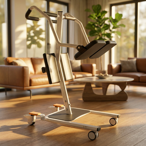 Chaise de transfert manuelle pour patient, siège fendu à 180 degrés, pour transfert assis-debout, pour personnes âgées, maisons de retraite, approvisionnement en gros - Product Image 1
