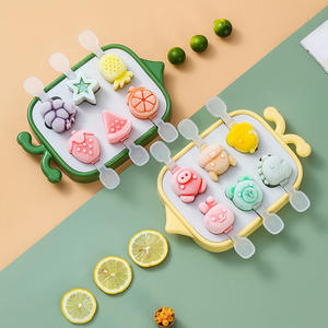 Molde de silicona rectangular para helados con diseño de animales <span class=keywords><strong>y</strong></span> frutas, ecológico, de grado alimenticio, novedad de verano <span class=keywords><strong>2022</strong></span> - Product Image 4