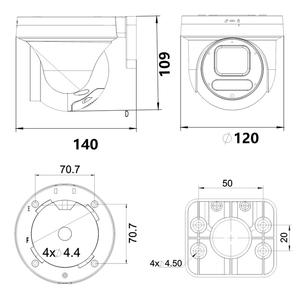 Terbaik pelacakan manusia otomatis luar ruangan 4K 8MP POE PTZ kamera keamanan 24/7 deteksi gerakan dengan WDR dan lampu banjir - Product Image 5