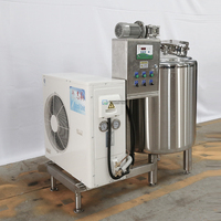 50l-500l yaourt laitier à petite échelle faisant la machine de pasteurisation de jus de lait pasteurisateur pasteurisant réservoir de refroidissement
