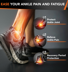 Compresión ajustable Nylon Deportes Wrap Tobillo Soporte Estabilizador Brace para hombres y mujeres Talla única Tobillo Manga - Product Image 2