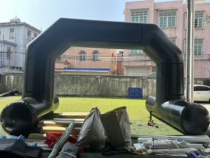 Logo rộng <span class=keywords><strong>6m</strong></span> có thể tháo rời bạt PVC kín khí cổng vòm quảng cáo biểu ngữ nước bơm hơi vòm nổi - Product Image 3