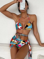 Traje de Baño Transparente para Mujer, Sexy, para Chicas Jóvenes, Bikini, Encaje, Playa, Verano
