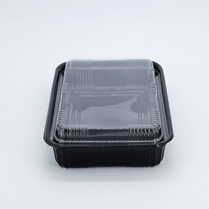 Boîte à emporter rectangulaire en plastique PET de qualité alimentaire à prix avantageux avec épaisseur et impression de logo personnalisables - Product Image 4