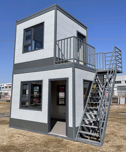 20ft Modern taşınabilir çelik konteyner ev ofis okul otel için prefabrik geçici konut çözümleri 40ft ahşap açık - Product Image 5