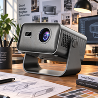 Écran de projection ALR rétractable pour projecteur, support au sol ou au plafond, 100 pouces, livraison gratuite, LED 3D