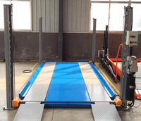 Système de levage de parking Ascenseur hydraulique pour voiture Levage électrique en trois dimensions Double étage 4 places de parking pour garage
