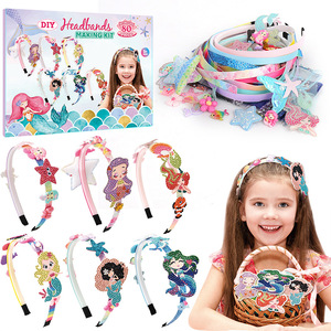 Kit de fabrication de bandeaux pour filles Diamond Little Girl, ensemble de bandeaux papillon faits à la main pour enfants, accessoires de fabrication de bandeaux personnalisables - Product Image 1