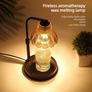 Pastoral Style Plug-in Flower Bud Shape <strong>Wax</strong> <strong>Melting</strong> Lamp Telescopic Aromatherapy Candle Lamp for Coffee Table - Product Image 3