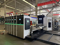 Machine de Fabrication de Boîtes en Carton Haute Vitesse Flexo Imprimante Onduleuse Slotter 2 3 4 Couleurs pour Cartons