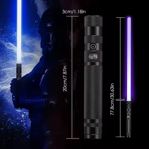 Épée <span class=keywords><strong>laser</strong></span> lumineuse 2-en-1 en gros, 16 couleurs, en plastique durable, pour duel, transfrontalier - Product Image 4