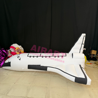 Avion gonflable de 3 m sur mesure pour exposition, aménagement de scène événementielle, affichage en centre commercial – Avions gonflables blancs