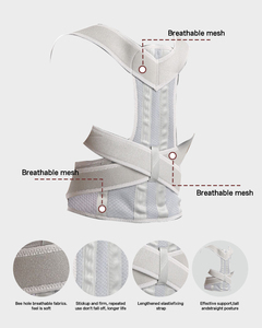 Ceinture de Correction Posturale en Néoprène Personnalisable pour Hommes et Femmes, Soutien Dorsal Réglable pour Scoliose, Certifiée CE, Respirante, pour Récupération Musculaire - Product Image 4