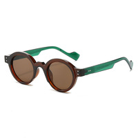 Lunettes de soleil de luxe personnalisées 2026 de haute qualité, marque privée, style cyberpunk, rondes, UV400, pour femmes et hommes