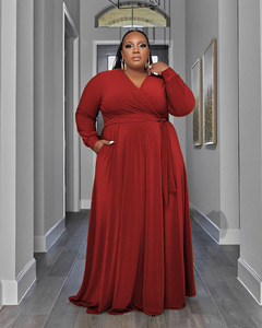 Nouvelles Robes 2025 pour Femmes – Tenues Décontractées et Formelles, Robe <span class=keywords><strong>Femme</strong></span> avec Poches, Jupe Évasée, Grandes Tailles 4XL 5XL - Product Image 5