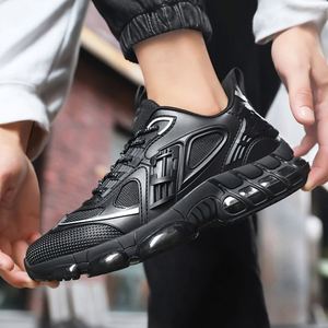 Vente directe d'usine, prix avantageux, chaussures pour hommes populaires, respirantes, avec coussin en mesh, semelle extérieure en caoutchouc antidérapante, doublure en coton, toutes saisons - Product Image 4