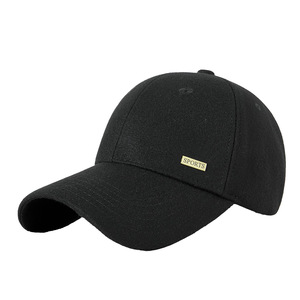 Unisex Baseball Cap Fleece Winter <b>Warm</b> Adjustable Breathable Sun Shading Outdoor <b>Hat</b> Black Gray - Product Image 1