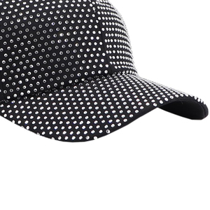 Rhinestone <b>Baseball</b> <b>Cap</b> for <b>Women</b> Custom Logo Adjustable Cotton Wholesale Prices Rhinestone <b>Baseball</b> <b>Cap</b> - Product Image 6