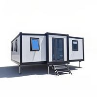 Maison conteneur mobile extensible à installation rapide 20ft 30ft 40ft, bureau et habitation pliables, maison préfabriquée