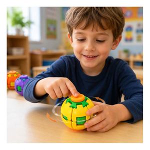 Portable Mechanical Gear Orb Stress Reducer Hand Spinner Toy Smooth Glide Office Student Gift Distribution <b>Pack</b> - Product Image 2