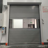 Porte de garage enroulable à isolation acoustique en alliage d'aluminium personnalisée à grande vitesse pour usage commercial