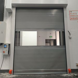 <span class=keywords><strong>Porte</strong></span> <span class=keywords><strong>de</strong></span> <span class=keywords><strong>garage</strong></span> enroulable à isolation acoustique en alliage d'aluminium personnalisée à grande vitesse pour usage commercial - Product Image 4