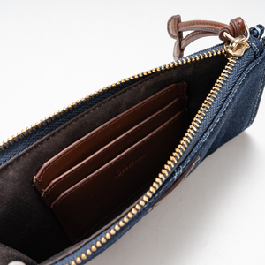 Denim <b>Long</b> Wallet Women Zipper Clutch <b>Purse</b> Large Capacity Card Holder Coin Wallet - Product Image 6